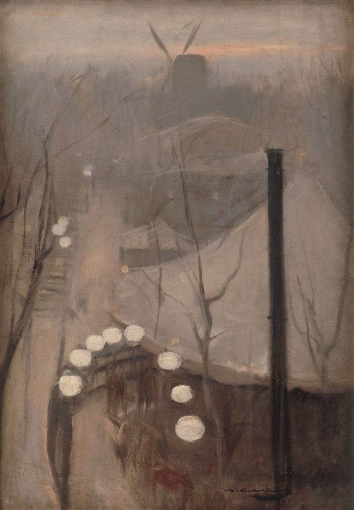 Рамон Касас. Монмартр. ок. 1890 1891. Библиотека музей Виктора Балагера Виланова и ла Жельтру